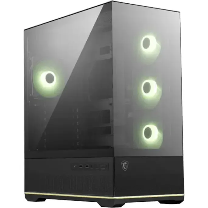 MSI MAG PANO 110R PZ Midi Tower Gaming Gehäuse, Seitenfenster, Schwarz