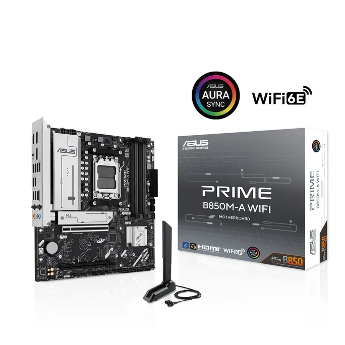 ASUS PRIME B850M-A WIFI mATX Mainboard Sockel AM5 DP/HDMI/USB-C