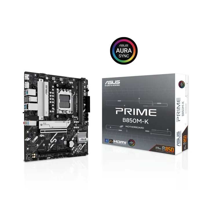 ASUS PRIME B850M-K mATX Mainboard Sockel AM5 DP/HDMI/USB-C