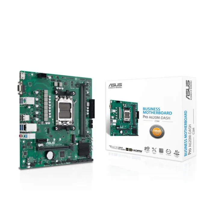 ASUS A620M-DASH-CSM mATX Mainboard Sockel AM5 HDMI/VGA