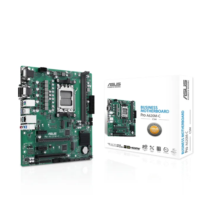 ASUS PRO A620M-C-CSM mATX Mainboard Sockel AM5 HDMI/VGA/DP/DVI-D