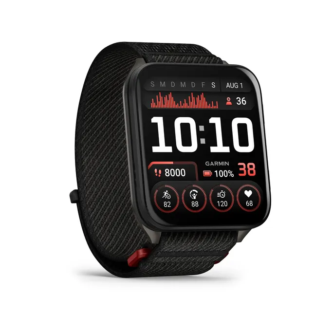 Garmin Venu® X1 Schwarz mit ComfortFit-Nylonarmband Schwarz
