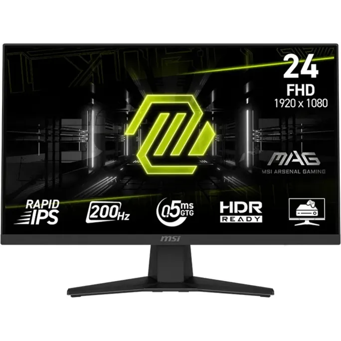 MSI MAG 244F 23.8 Zoll Full HD Rapid IPS Gaming Monitor 200 Hz Gaming Monitor 16:9 DP/HDMI