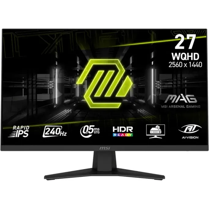 MSI MAG 274QFDE X24 27 Zoll QHD Rapid IPS Gaming Monitor 240 Hz 16:9 DP/HDMI