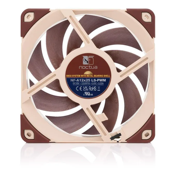 Noctua NF-A12x25 G2 LS-PWM 120x120x25mm, 4-Pin (1200rpm, 12,1dB(A), 55,72m³/h)