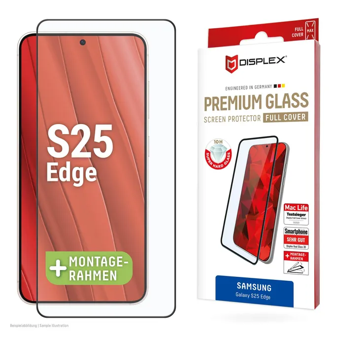 DISPLEX Premium Glass FC für Samsung Galaxy S25 Edge transparent
