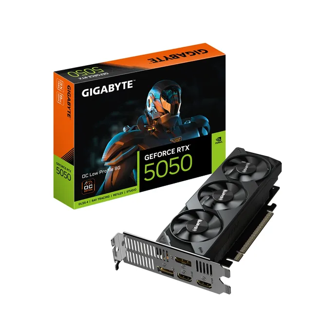 GIGABYTE GeForce RTX 5050 Low Profile OC 8GD Grafikkarte HDMI/DP