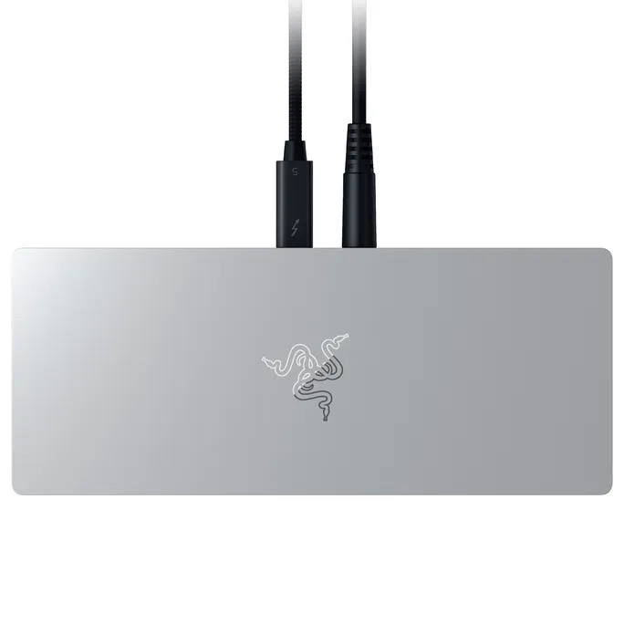 Razer Thunderbolt™ 5 Dock Mercury | 4K Tripple Display @144 Hz, M.2-Speicherslot, 140W PD, 250W Netzteil