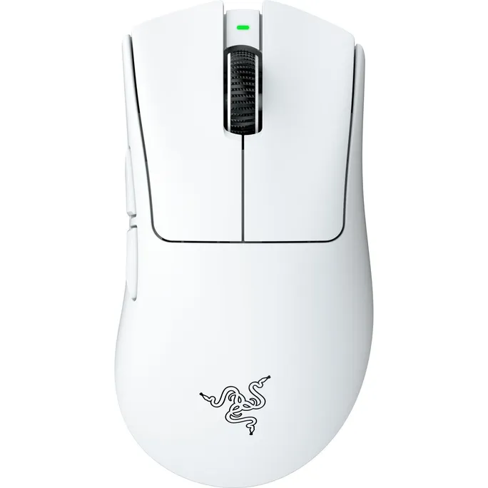 RAZER DeathAdder V4 Pro Weiß Gaming-Maus, ergonomisch, kabellos, 45.000 DPI, 2.4 GHz, Bluetooth