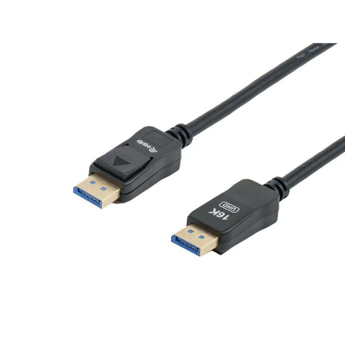Equip 119272 DisplayPort 2.1 Kabel, Stecker auf Stecker, 2m, schwarz
