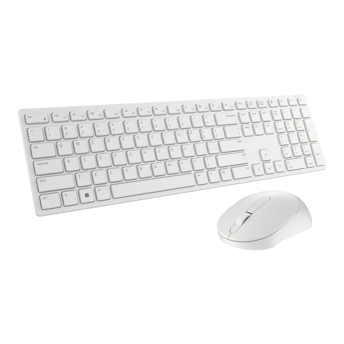 Dell Pro KM5221W Combo Weiß - 2.4Ghz, Batterie, 4000 DPI, 128-Bit-AES-Verschlüsselung
