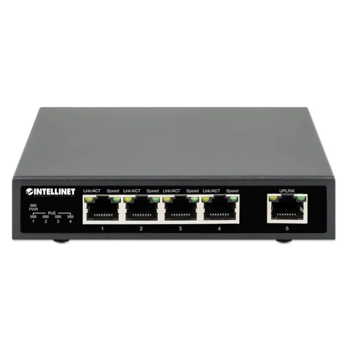 Intellinet 5-Port Gigabit Ethernet PoE+ Switch
