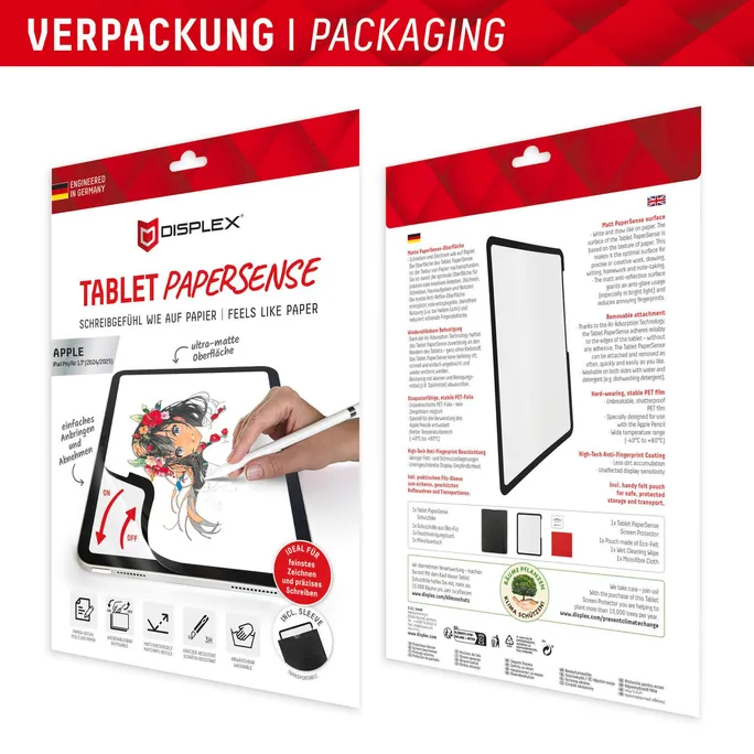 DISPLEX PaperSense Schreibfolie für iPad Pro13"/Air 13" (2024/2025)