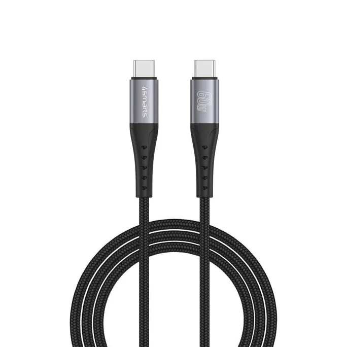 4smarts USB-C Kabel PrimeCord 60W 1,5m Schwarz
