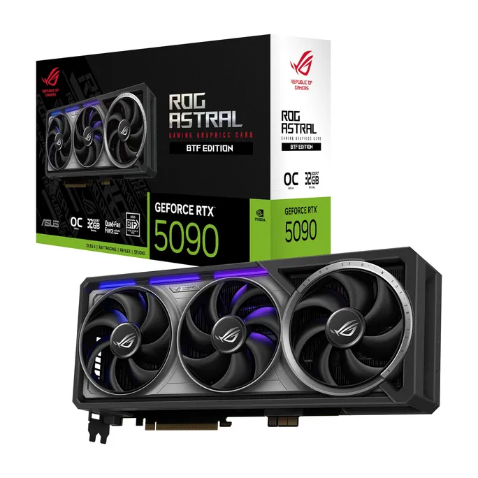 ASUS ROG ASTRAL GeForce RTX 5090 BTF OC Edition ROG-ASTRAL-RTX5090-O32G-BTF-GAMING Grafikkarte 32GB GDDR7, 2xHDMI, 3xDP