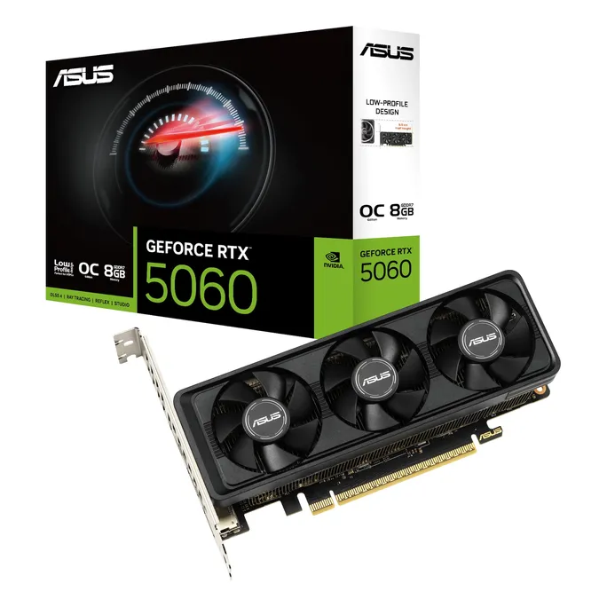 ASUS GeForce RTX 5060 8GB Grafikkarte RTX5060-O8G-LP-BRK GDDR7 DP/HDMI
