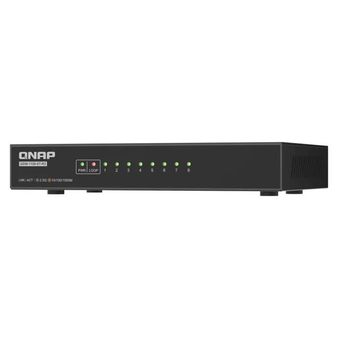 QNAP QSW-1108-8T-R2 8 Port 2.5Gbps RJ45, unmanaged Switch