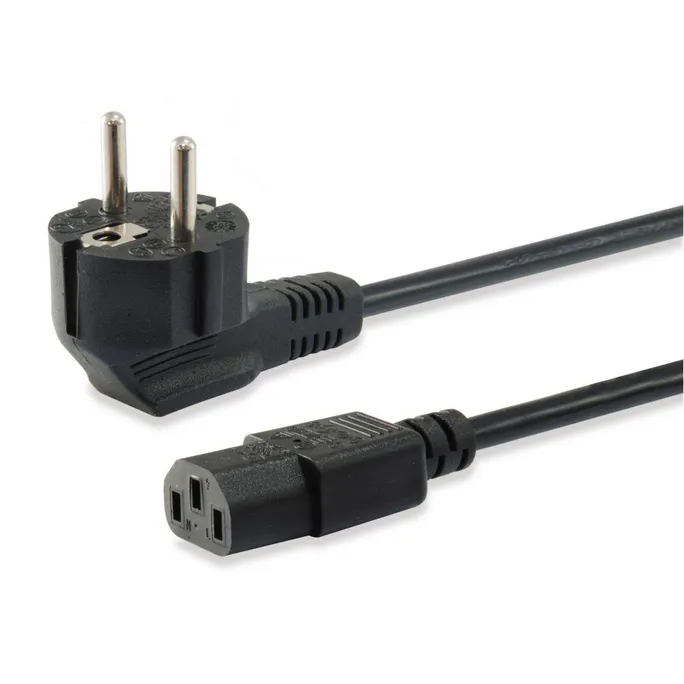 EQUIP 112120 Hochwertiges Netzkabel, C13 auf Schuko, 1.8m
