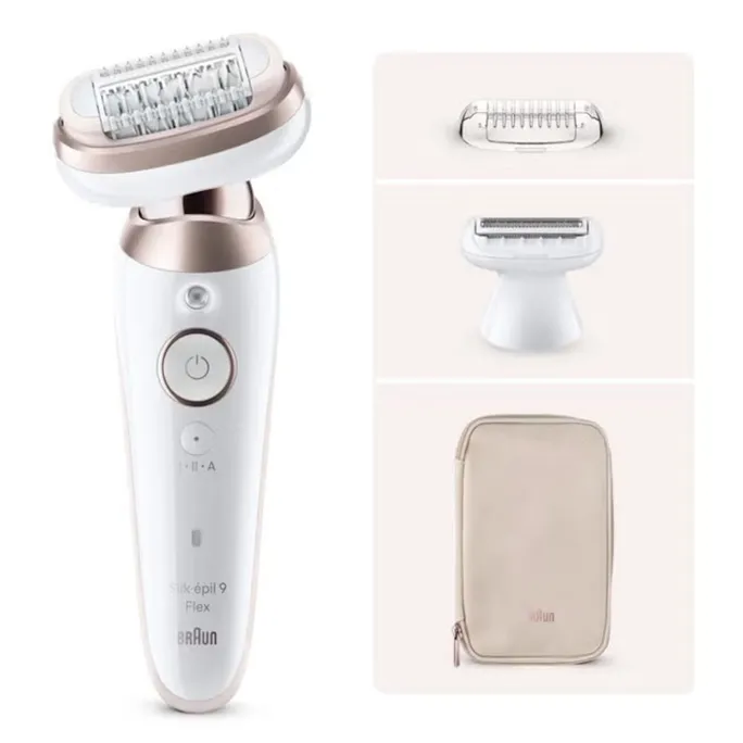 Braun Silk-epil 9 Flex 9-030 3D SensoSmart Wet&Dry Epelierer weiß/ rosegold