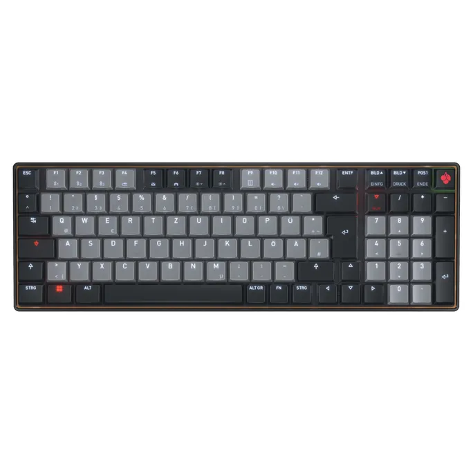 Cherry KW 550 MX LP Schwarz | Mechanische 96% Tastatur, MX Low Profile 2.0 Switches, Bluetooth, USB-C
