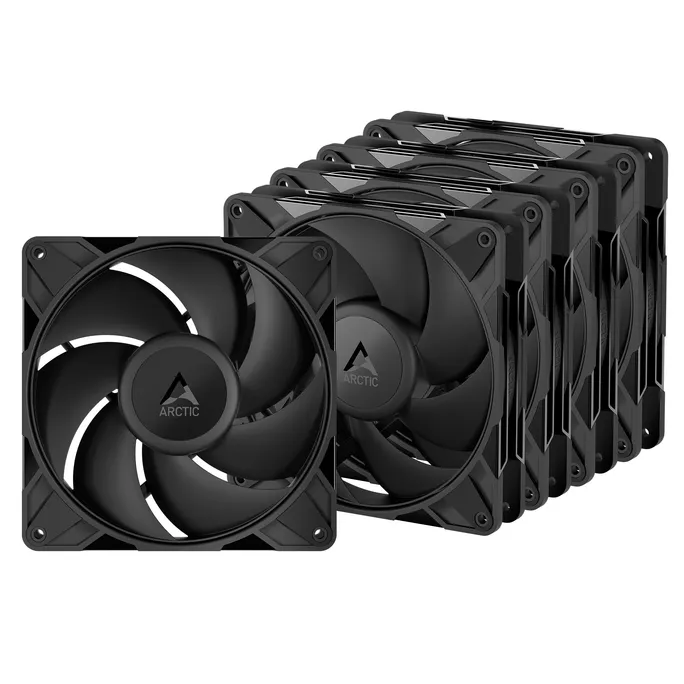 ARCTIC Gehäuselüfter P14 Pro PST PWM 140 mm schwarz  5er, 4-pin mit Kabelsplitter