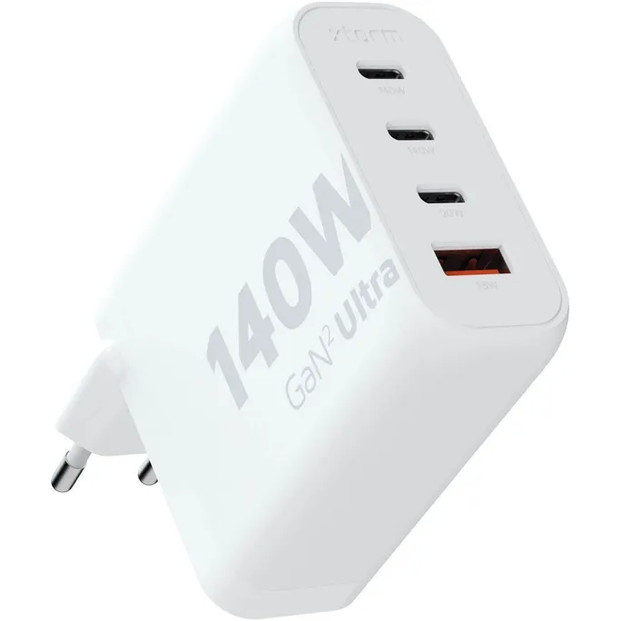 Xtorm GaN2 Ultra Wand-Ladegerät 140W / PD / 3x USB-C / 1x USB-A weiß
