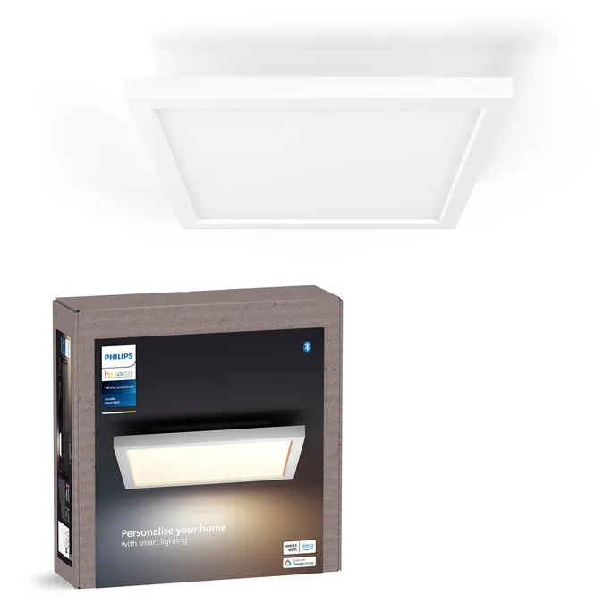 Philips Hue White Ambiance Aurelle Deckenleuchte weiß + integrierte LED 30x30cm