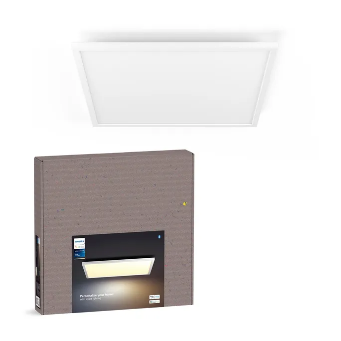 Philips Hue White Ambiance Aurelle Deckenleuchte weiß + integrierte LED 60x60cm