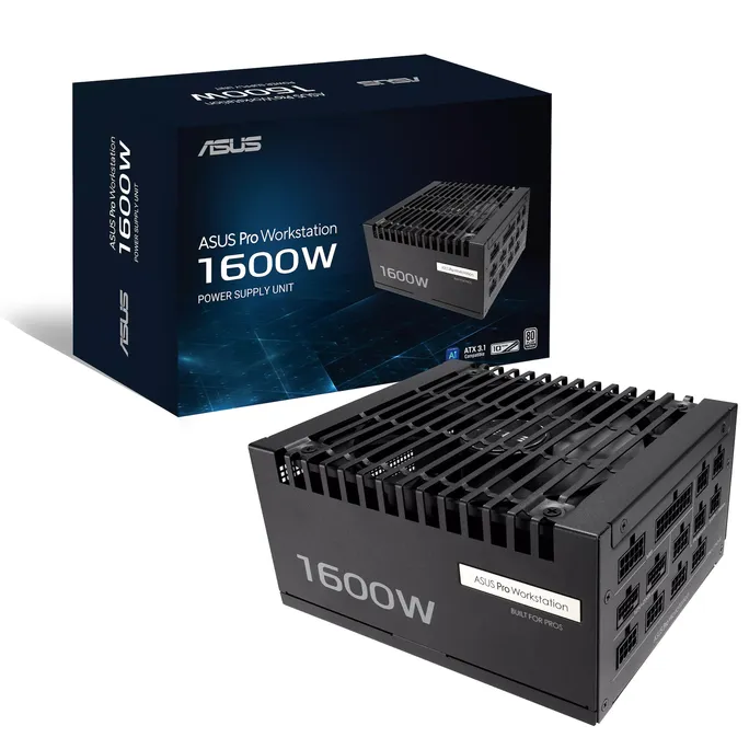 ASUS Pro WS 1600W ATX Netzteil ATX3.1 PCIe5.1 80+ Platinum schwarz