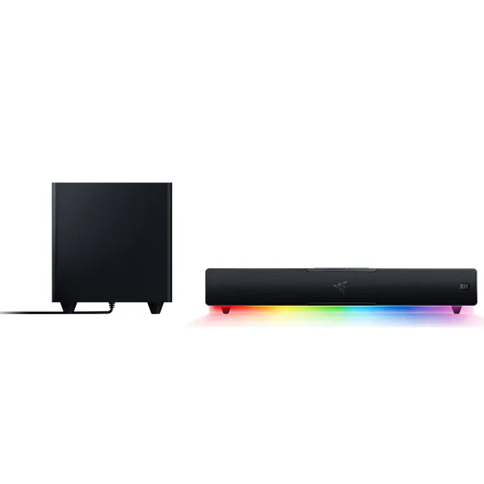 Razer Leviathan V2 Soundbar inkl. Subwoofer - Kompaktes Format, THX Audio, USB-C, Bluetooth, Powered by Razer Chroma™ RGB