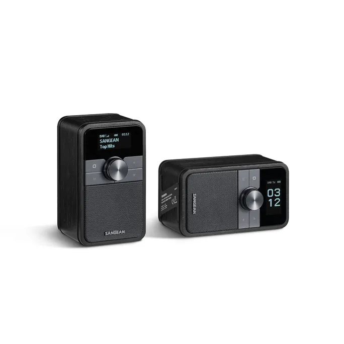 Sangean DDR-8 Portables DAB-Radio Echtholz-Gehäuse Mitternachtseiche