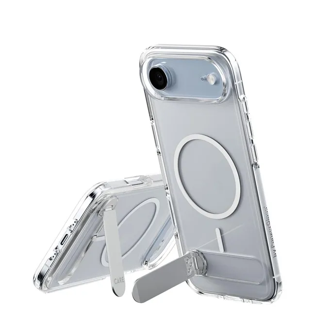 CARE by PanzerGlass® Feature Case Transparent mit Kickstand & MagSafe für iPhone 17 Air