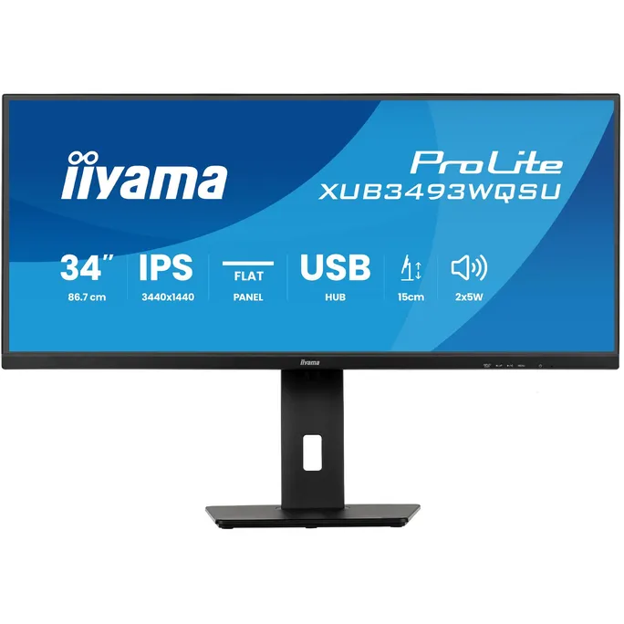 iiyama ProLite XUB3493WQSU-B6 34 Zoll UWQHD IPS LED 21:9 120 Hz Office Monitor