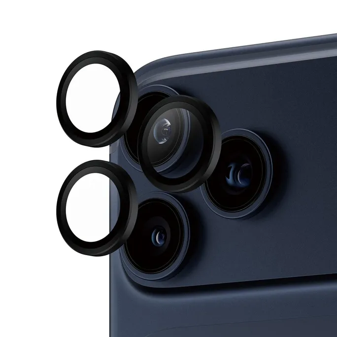 PanzerGlass Hoops schwarz Kameraschutz iPhone 17 Pro; 17 Pro Max; 16 Pro; 16 Pro Max