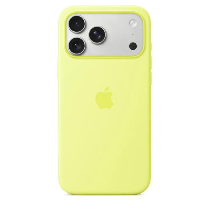Apple Silicone Case mit MagSafe für iPhone 17 Pro Max Neongelb