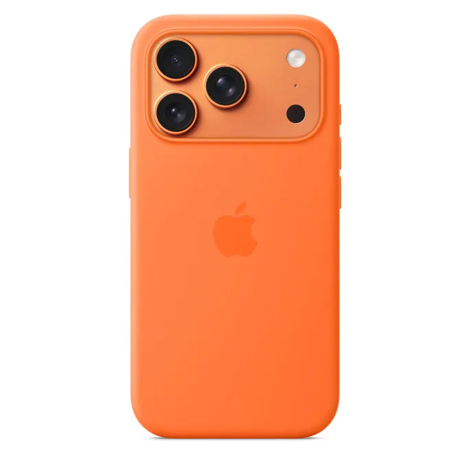 Apple Silicone Case mit MagSafe für iPhone 17 Pro Orange