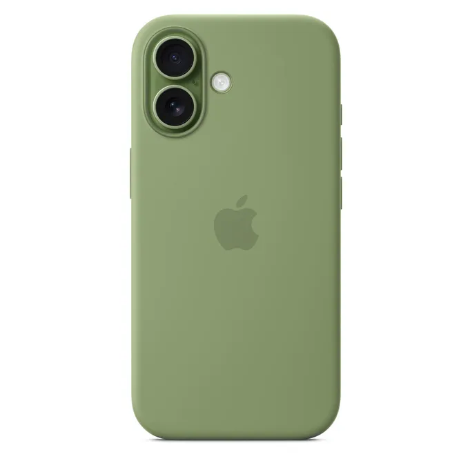 Apple Silicone Case mit MagSafe für iPhone 17 Hellmoosgrün