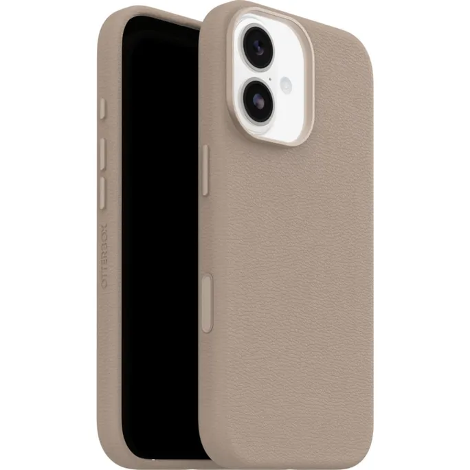 OtterBox Symmetry Cactus Leather Camera Control Apple iPhone 17 Grey Comfort (Biege)