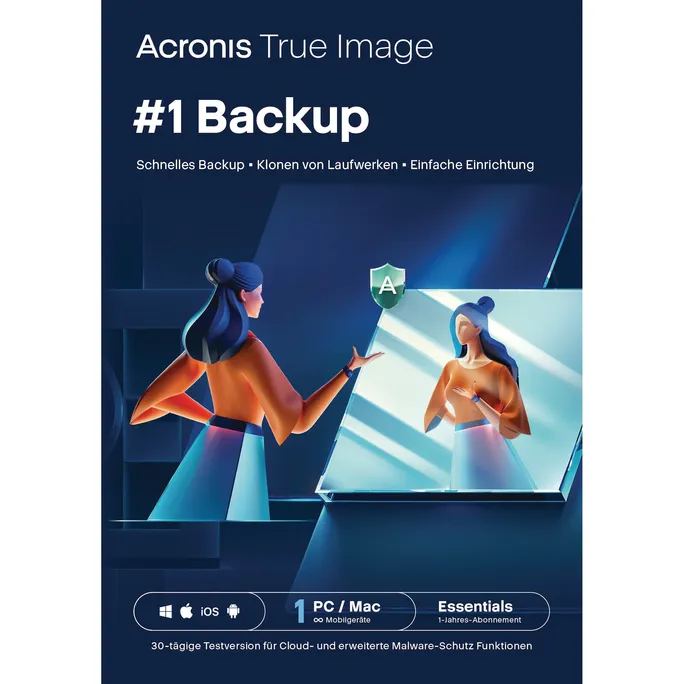 Acronis True Image Essentials| 1 Gerät | Download & Produktschlüssel