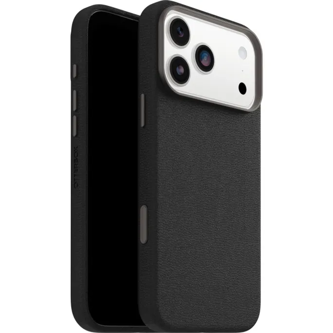 OtterBox Symmetry Cactus Leather Camera Control Apple iPhone 17 Pro Max Noir Ash - black