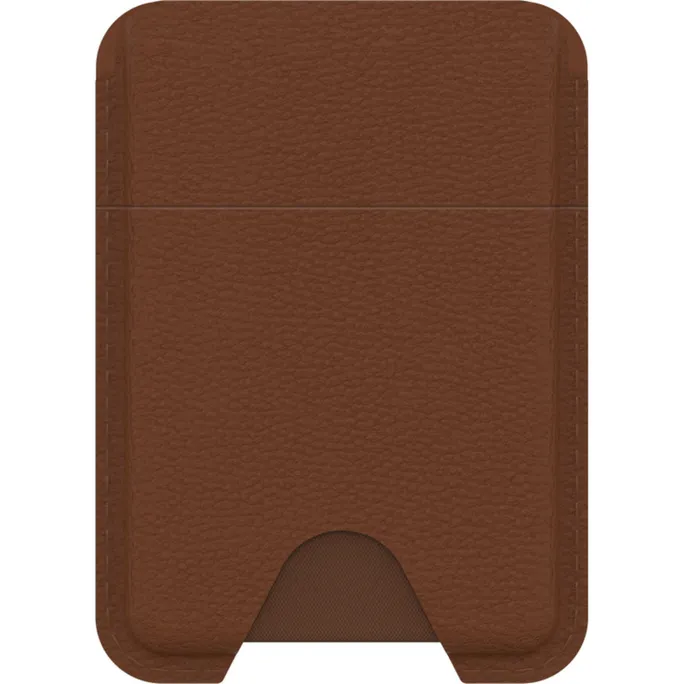 OtterBox Symmetry Cactus Leather MagSafe Wallet Desert Saddle - brown