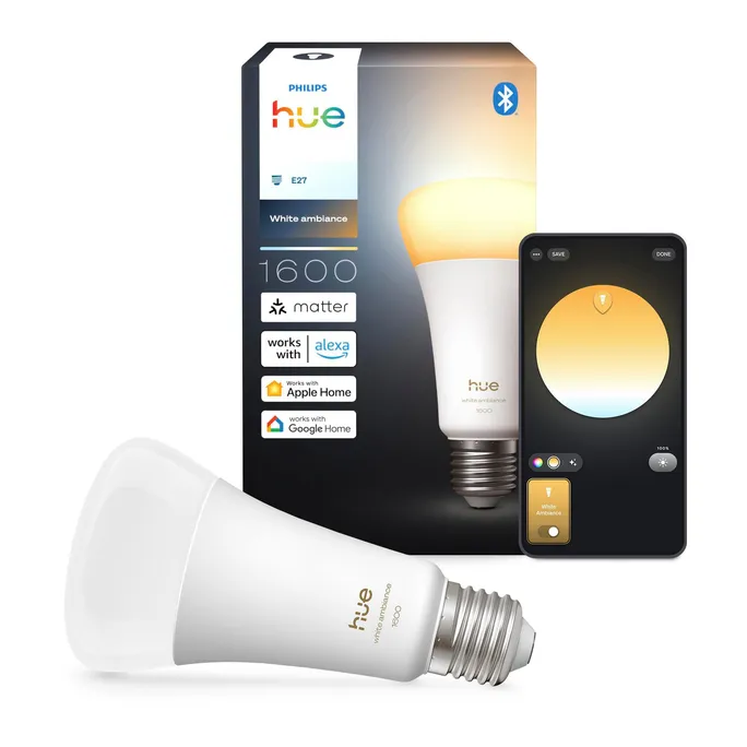 Philips Hue White E27 White Ambiance Einzelpack 1600lm 100W