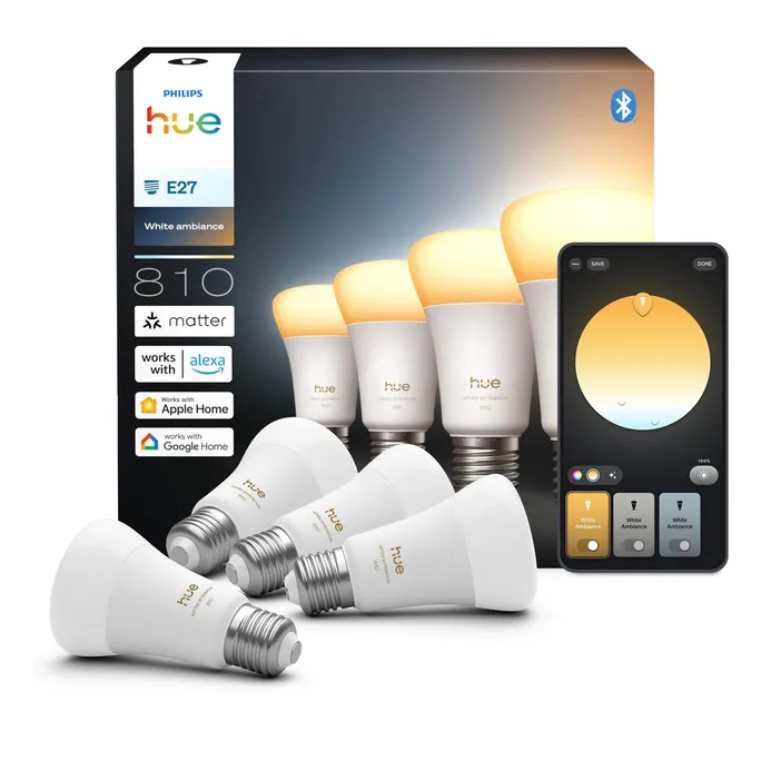 Philips Hue White E27 White Ambiance Doppelpack 810lm 60W
