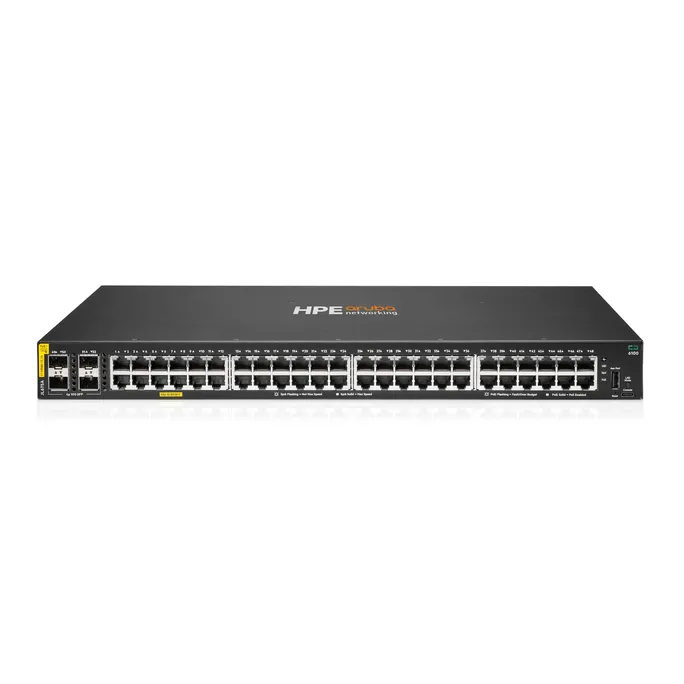 HPE Aruba Networking CX 6100 48G Class4 PoE 4SFP+ 370W Switch