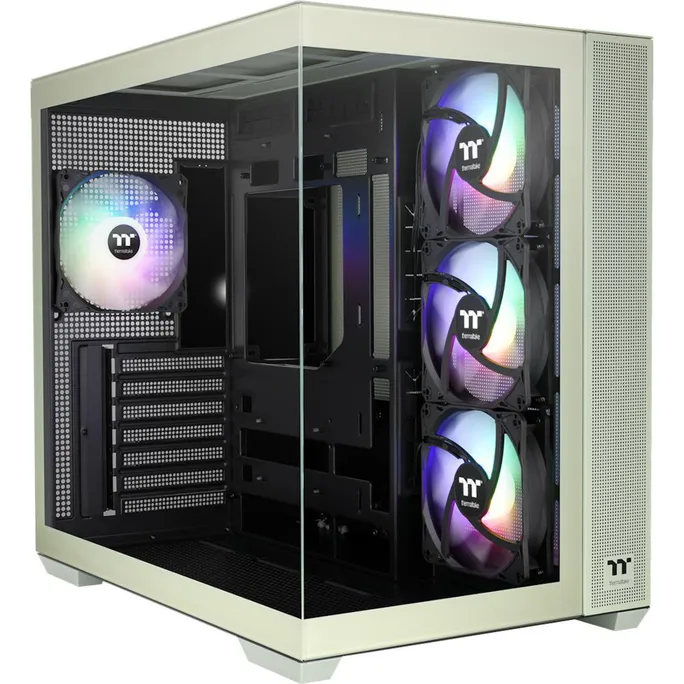 THERMALTAKE View 380 TG ARGB Mid Tower ATX Gehäuse Sichtfenster matcha green