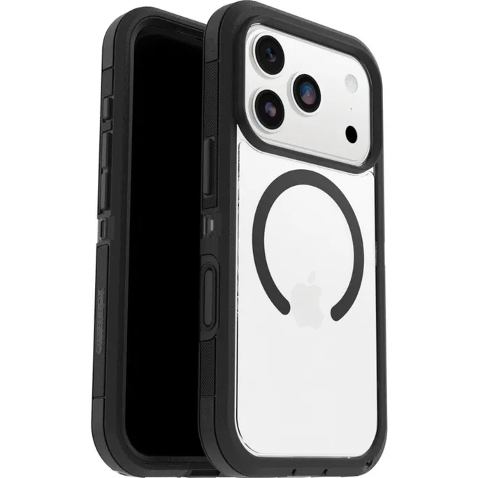 OtterBox React Folio MagSafe Apple iPhone 17 Pro Black Crystal - clear/black