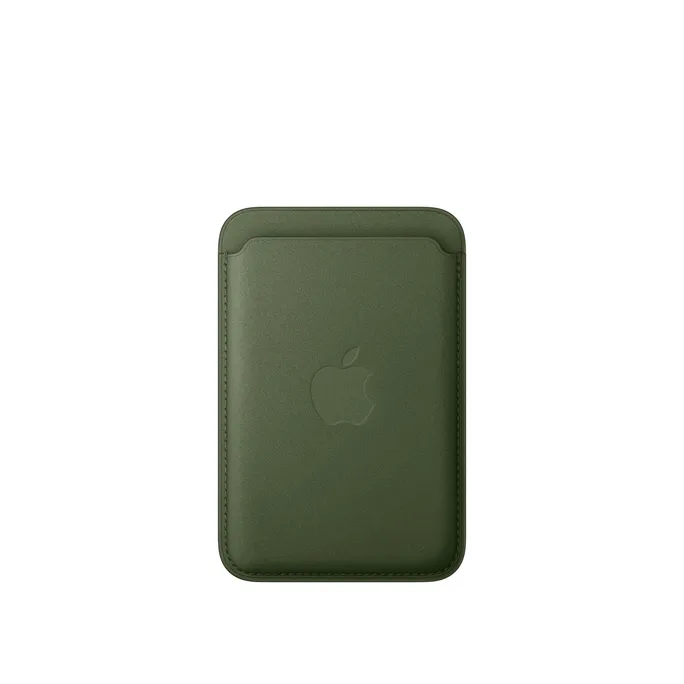 iPhone Feingewebe Wallet mit MagSafe – Moosgrün