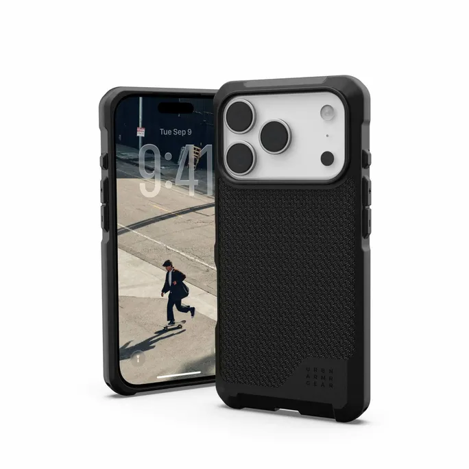 UAG Urban Armor Gear Metropolis LT MagSafe Case Apple iPhone 17 Pro Max kevlar schwarz