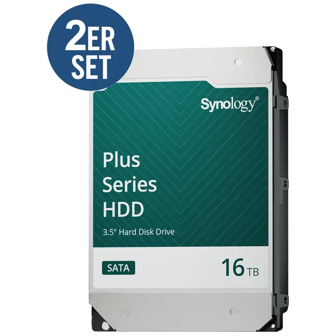 Synology 2x HAT3310-16T 32TB - 2x 16 TB 7200 rpm 512 MB 3,5 Zoll SATA 6 Gbit/s CMR Doppelpack