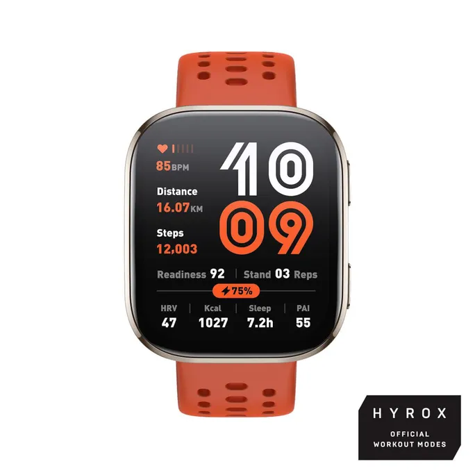 Amazfit BIP 6 Aktivitäts-Tracker Red HYROX-Modus